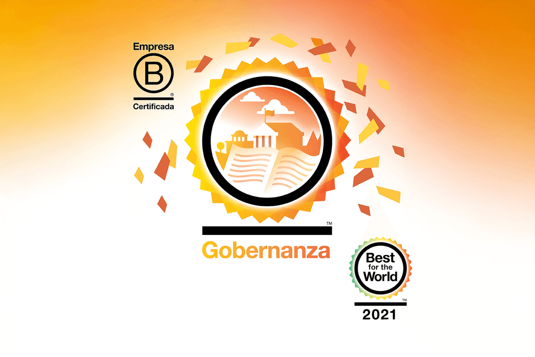 Recertificación como Empresa B. | Reconocimiento Best For The World, categoría Gobernanza. - 2021